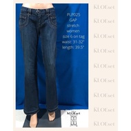 PRELOVED jeans women : GAP stretch ultra low rise (PLP025)