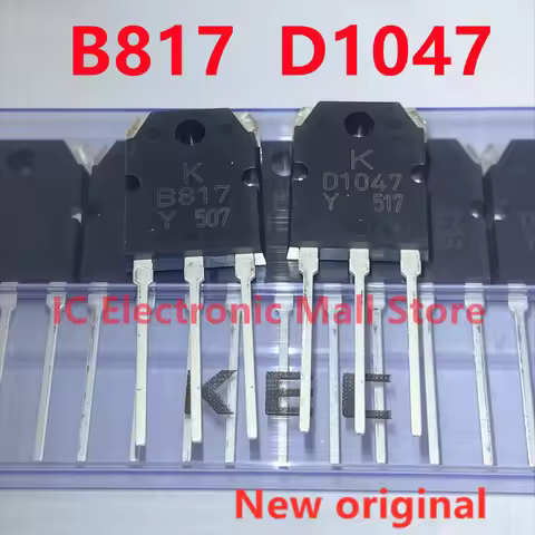 10PCS New Original KTB817 KTD1047 B817 D1047 2SB817 2SD1047 TO-3P Power Amplifier Transistor Audio p