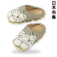 日本Takeuchi 可愛動物 淺米色 室內拖鞋 滿滿銀喉長尾山雀 23-25cm (002) 【市集世界 - 日本市集】
