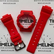 Red Matte G-sh0ck Baby-G BA-110 / BA-111 / BA-112 / BA-120 / BA-130 Watchband Replacement