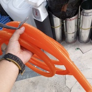 Water hose 1 1/ 4" and 3/ 4" diameter 1.9 cm orange spiral hose spiral water hose orange hose