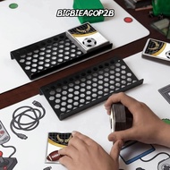 BIGBIEAGOP2B Trading Card Display Riser, Acrylic Black Trading Card Risers, Portable Hollow Sports C