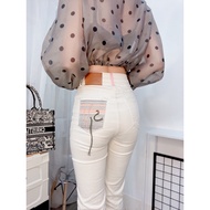Big Recommendation Must-Have Knitted Pocket Cropped Pants Stretchy Normal Fit Comfortable Not Strang