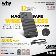 Why Powerbank Starwar รองรับการชาร์จแบบไร้สาย รุ่นPB-403E (ของแท้ประกันศูนย์)