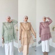 Napusha -Lavina Outer | Tunic Tulle | Wedding Dress | Graduation Kebaya | Modern Kebaya | Outer used