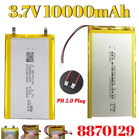 8870129 Li-polymer Battery 3.7V 10000mAh Rechargeable Battery for Bluetooth Speakers Power Bank DIY 