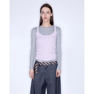 เสื้อกั๊กผู้หญิง JDE Purple Sweet Potato ฤดูร้อน 2025 เสื้อคลุมกันหนาวทรงเข้ารูปแขนกุดคอวีแบบสวมหัว 