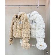 13DE MARZO BEAR FLEECEJacket WITH GLOVES