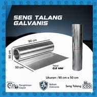 TERMURAH seng talang air galvanis 90 cm x 50 cm murah meriah seng talang air 0.2mm