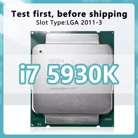 Core i7-5930K CPU 22nm 6 Cores 12 Threads 3.5GHz 15MB 140W processor LGA 2011-3 CPU for X99 motherbo