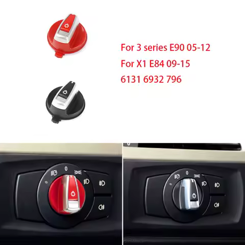 For BMW 3 Series X1 E90 E91 E84 E82 E88 318 320 325 330 335 headlight switch knob headlight adjustme