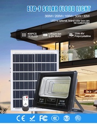 [CHỐNG NƯỚC IP66] BỘ ĐÈN PHA LED NĂNG LƯỢNG MẶT TRỜI CÓ ĐIỀU KHIỂN 100W 300W