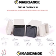 MAGICIANOK Chords Stamp, Guitar/Yukri Portable Chord Seal, Grid Convenient Chords Print Signet