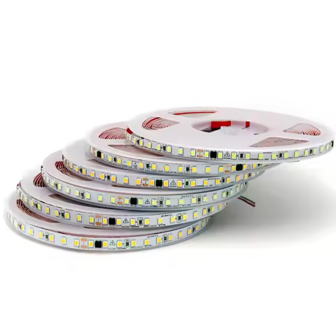 6mm 8mm 10mm 220V LED strip light 120 240LEDs/M 2825 flexible LED tape light White Warm White 4000K 