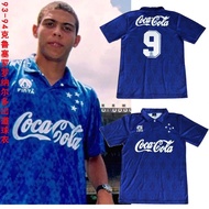 Version 93-94 Season Brazil Cruzeiro Daluo Vintage Old Jersey No. 9 Ronaldo Football Uniform British