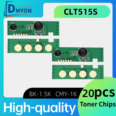 dmyon 20pcs CLT515S cartridge chips for Samsung SL-C515 SL-C565 C515 C515W C565FW C565FW C565W C565W
