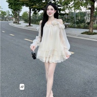 Shirt and skirt set, luxurious lady's skirt set, beautiful silk short skirt set G210