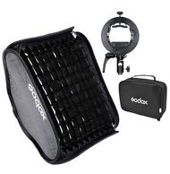 Godox 60cm x 60cm Foldable Universal Softbox with Honeycomb Grid + S2 Speedlite Bracket for Godox V1