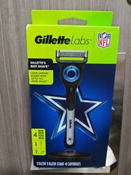 美版 Gillette 吉列 Labs 極光 剃鬚刀連底座(1刀架 +  4刀片)