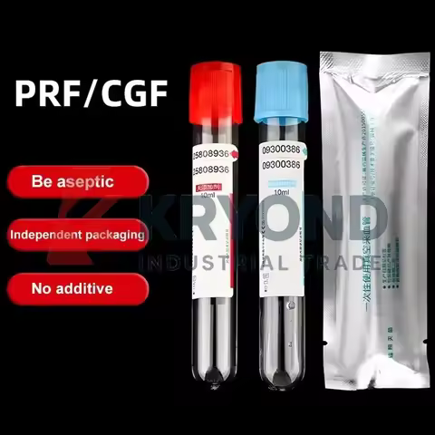 10ml Laboratory Vacuum Tube Separation Preparation PRF CGF PRP Extraction Centrifugal Tube Sterile O