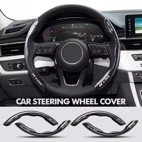 Carbon FiberCar Steering Wheel Non-slip Handle Cover For Hyundai N Line Tuscon NX4 I20 I30 I10 Sonat