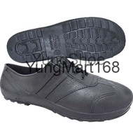 TT 702 adimax /Kampung hiking/KASUT GETAH Quality Rubber Black shoes