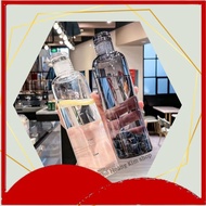 Transparent plastic water bottle with indicator, Detox Water Bottle, 500ml Transparent Water Bottle 