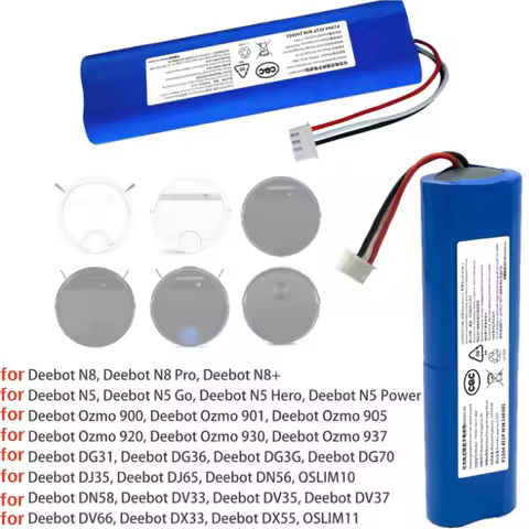 14.4V 3000mAh Li-ion Replacement Battery for Ecovacs Deebot N8/N8+/N8 Pro/N8 Pro+ N5 Ozmo 900-937.