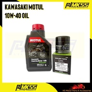 MOTUL Kawasaki Genuine Oil Ultimate 10W-40 SEMI Synthetic 4-Stroke Lubricant Engine Oil Minyak Hitam