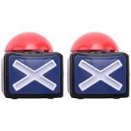 2PCS Game Answer Buzzer  Game Buzzer Alarm Sound Play Button with Light Trivia Quiz Got Talent Buzze