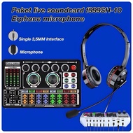 Sound card F999SH-10 1 set with headphones and microphone