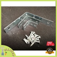 L shape bracket with hole and screw L bracket for easy diy support 4 size available