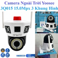 Yoosee 15.0Mpx Outdoor Camera 2 Dual Eyes 3 Frames 3Q015 High Quality with Siren and 2-Way Talk
