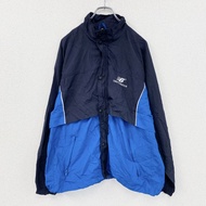 New Balance全拉鍊夾克，海軍藍，L 碼，古著。