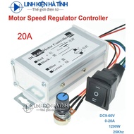 Bộ điều chỉnh tốc độ động cơ PWM DC9-60V 20A 9V 12V 24V 36V 48V 60V bộ điều khiển tiến và lùi Điều t