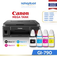 Canon GI-790 ink หมึกปริ้น หมึกเครื่อง for G2010/G3010/G2000/G3000,สีสันสดใส, ไม่เสื่อมสี, ส่งไวจากไทย