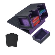 [jusumall]Card Deck Box Card Display with Dice Tray Deck Box Deck Box Holding 160+ Trading Card Stor