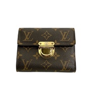 路易威登 M58013 Monogram 三折錢包，附卡槽，無尾熊圖案
LOUIS VUITTONブラウン[二手]