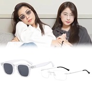 TV Blank Sunglasses Fayeyoko Transparent Frame Glasses Fashion Man Woman Eyewear Accessory Gifts