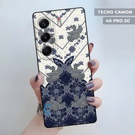 MONTANA CASE SOFTCASE TECNO CAMON 40 PRO 5G MOTIF Batik TECNO CAMON 40 4G UV PRINTING | FULL COVER F