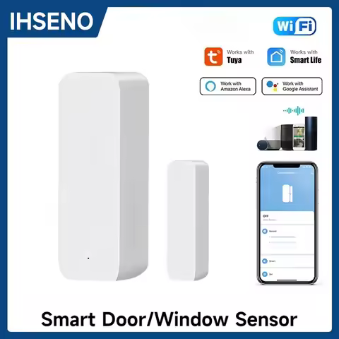 Tuya WiFi Door Sensor Window Sensor Smart Home Wireless Door Detector Door Open / Closed Alarm Syste