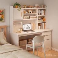 Bookshelf Computer Desk Desktop Integrated Bedroom Learning Writing Household Desk Student with Book