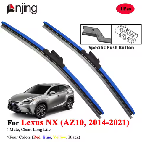 LNJING Colorful Wiper Blades For Lexus NX NX200T 300H 350H 450H F Sport