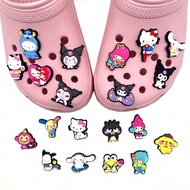 Cartoon My Melody Anime Jibbitz for Crocs Hello Kitty Shoe Charms Sanrio Kuromi Jibits Charm Pin Frog Jibbits for Men Shoes Accessories Decoration