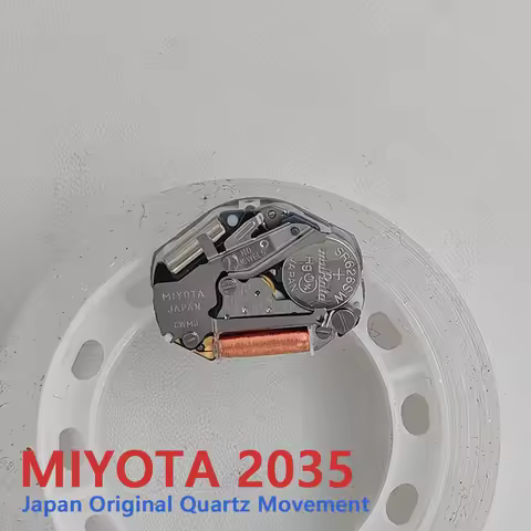 Japan Original Miyota 2035 Quartz Watch Movement Modification Replace Parts Mechanism 2035 with Batt