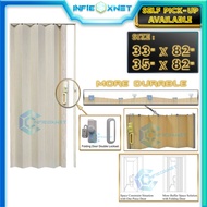 PVC Folding Door Pintu Lipat PVC Pintu Tandas Lipat 33" x 82" / 35" x 82"