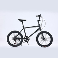 7 Speed 22 Inch Mini Velo Black Lightweight 22" 20" Road bike Hybrid bike