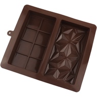 Cetakan Coklat Dubai Silikon Motif Cokelat Persegi Panjang Besar DIY Silicone Chocolate Mold