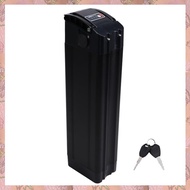 (NVIS) Electric E Bike Bicycle 18650 Battery Box Case Cover 48V Empty Silver Fish Ebike Aluminum Hou