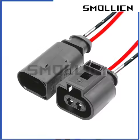 1 Set 2 Pin 1.5 Car Waterproof Wiring Harness Socket Electrical Horn Plug 1J0973802 1J0973702 8D0973